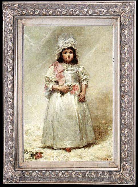 framed  Elizabeth Lyman Boott Duveneck Little Lady Blanche, Ta159